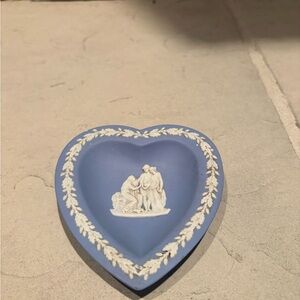 Wedgwood Blue and White Heart Ceramic